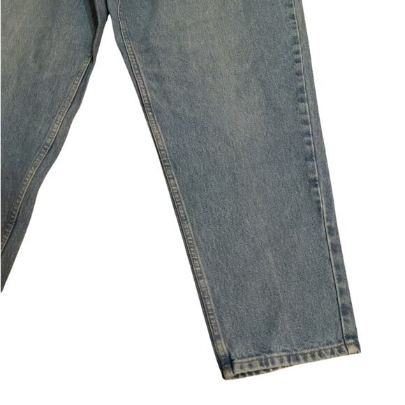 Vntg LL Bean 90s Comfort Waist Jeans 16P Petite HighRise Straight Leg Light Wash - Picture 10 of 12